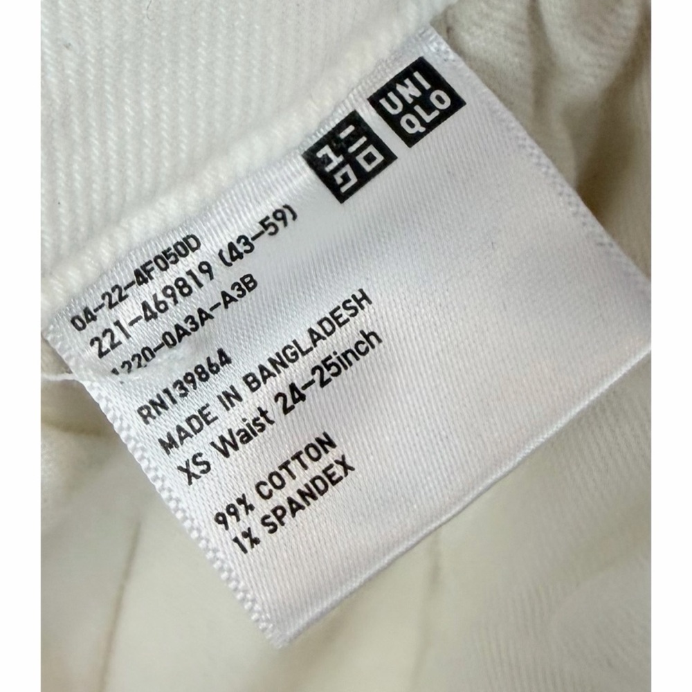 UNIQLO • White Wide-Leg High-Rise Trouser Style Jeans, XS - Picture 10 of 12